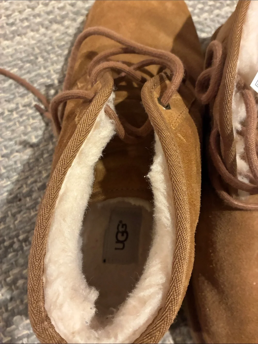 UGG Men's Chestnut Suede Chukka Boots with Shearling Lining